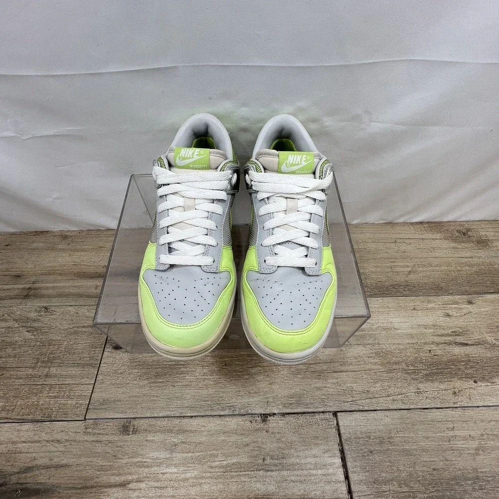 NIKE DUNK LOW Women's Size 8.5‎ Grey/Citron/Silver/ Green/Metallic 318638 031